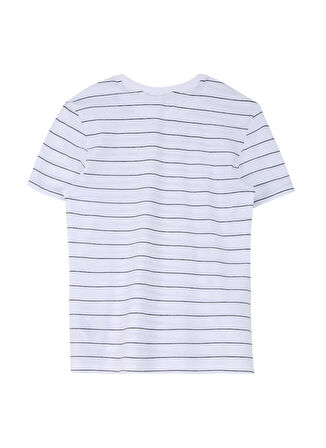 Only O Yaka Baskılı Beyaz Kadın T-Shirt ONLKITA LIFE REG S/S LOLLIPOP TOPBO