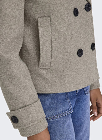 Only Açık Kahve Kadın Kaban ONLFREJA LIFE SHORT DB JACKET OTW N