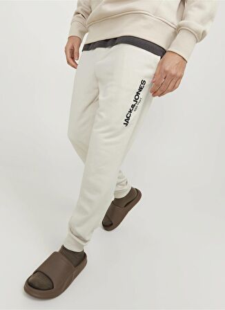 Jack & Jones Regular Fit Krem Erkek Eşofman Altı JPSTGORDON JJGALE SWEAT PANTS NAF