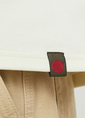 Jack & Jones Yuvarlak Yaka Kırık Beyaz Erkek T-Shirt RDDLUCA TEE S/S CREW NECK NOOS