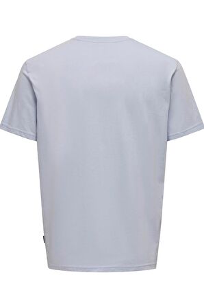 ONLY & SONS ONSMAX LIFE LOGO SS TEE 22029434 MAVİ
