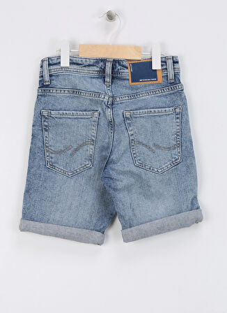 Jack & Jones Normal Bel Normal Açık Mavi Erkek Çocuk Denim Şort JJIRICK JJORIGINAL SHORTS CB 052 JN