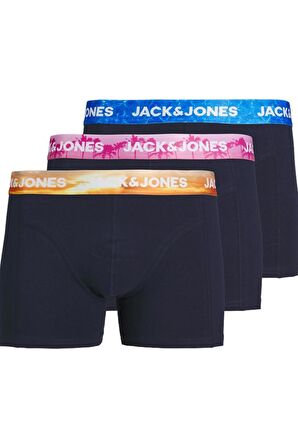 JACK&JONES JACLUCA SOLID TRUNKS 3 PACK  12255810 LACİVERT