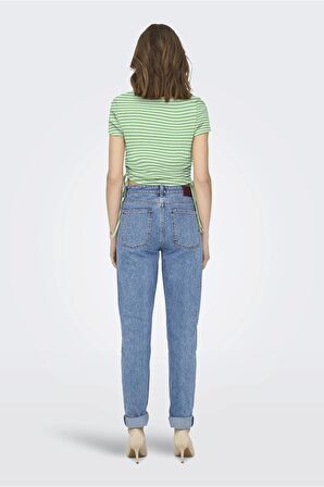 ONLY ONLWENDY S/S RUCHING TOP JRS 15284982 YEŞİL