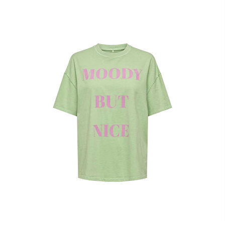Only & Sons Onlrılly S/S Mood Kadın T-Shirt 15316994-Spring Bouquet Renkli