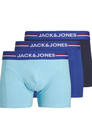 JACK&JONES JACTIM SOLID TRUNKS 3 PACK 12255826 MAVİ