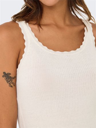 ONLGEMMA SL U-NECK KNT NOOS Kadın Beyaz Kazak - 15314659