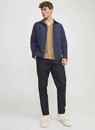 Jack & Jones Normal Bel Normal Paça Lacivert Erkek Pantolon JPSTACE JJSUMMER CHINO