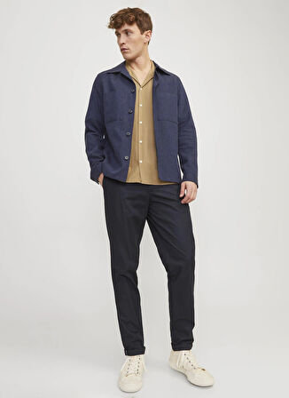 Jack & Jones Normal Bel Normal Paça Lacivert Erkek Pantolon JPSTACE JJSUMMER CHINO3