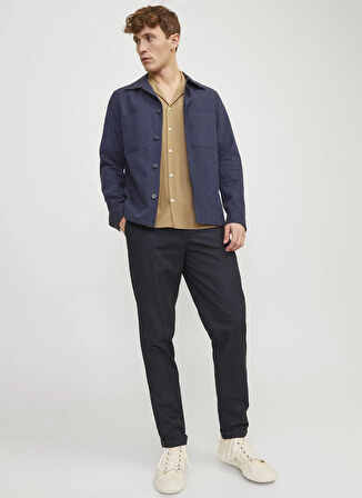 Jack & Jones Normal Bel Normal Paça Lacivert Erkek Pantolon JPSTACE JJSUMMER CHINO2