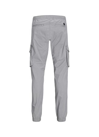 Jack & Jones Lastikli Paça Gri Erkek Kargo Pantolon JPSTKANE JJNOAH CUFFED CARGO NOOS