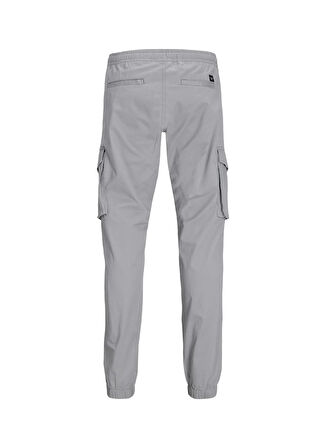 Jack & Jones Normal Bel Normal Paça Gri Erkek Pantolon JPSTKANE JJNOAH CUFFED CARGO NOOS
