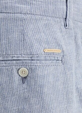 Jack & Jones Tapered Fit Lacivert Erkek Şort JPSTACE JJCAIRO LINEN BLEND SHORT