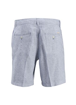Jack & Jones Tapered Fit Lacivert Erkek Şort JPSTACE JJCAIRO LINEN BLEND SHORT