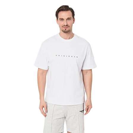 Jack & Jones 12251966 Joreaster Activity Tee Ss Crew Neck Beyaz