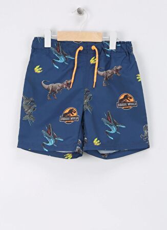 Name İt Koyu Mavi Erkek Şort Mayo NKMMELVIN JURASSIC SWIMSHORTS SKY