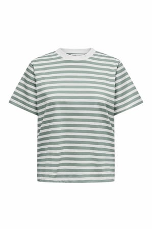 Only Lıvvına Çizgili Regular Fit Kadın Tişört 15272227