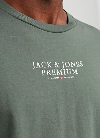 Jack & Jones Yuvarlak Yaka Haki Erkek T-Shirt JPRBLUARCHIE SS TEE CREW NECK NOOS
