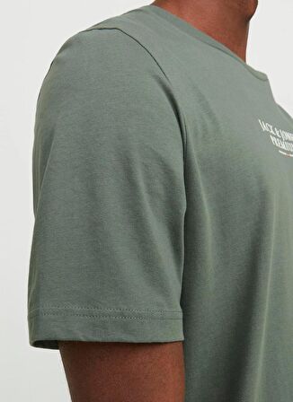 Jack & Jones Yuvarlak Yaka Haki Erkek T-Shirt JPRBLUARCHIE SS TEE CREW NECK NOOS