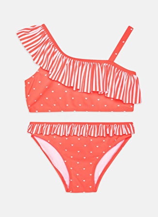 Name İt Nar Çiçeği Kız Çocuk Bikini Takım NMFZEDOT BIKINI