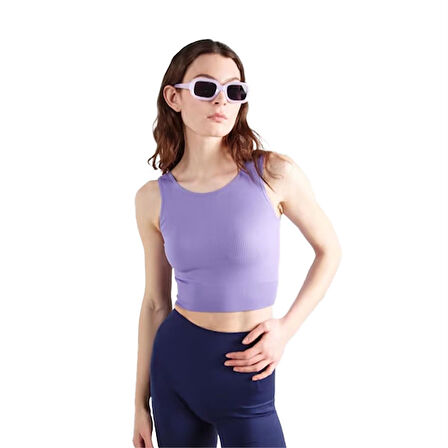 Only Play Onpjaıa Lıfe Un Sl Seam Short Top Noos Kadın Bra 15250051-Aster Purple