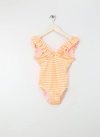 Name İt Turuncu Kız Çocuk Mayo NKFZALEY SWIMSUIT