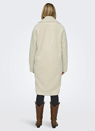 Only Krem Kadın Kaban ONLCATALINA SHAGGY COAT CS OTW