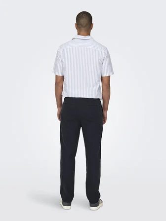 ONSSINUS LOOSE 0007 COT LIN PANT NOOS Erkek Mavi Pantolon - 22028267