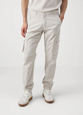 Only & Sons Lastikli Paça Beyaz Erkek Kargo Pantolon ONSCAM PAW CARGO CUFF RIBSTOP 0147