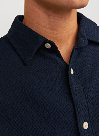 Jack & Jones Rahat Mavi Erkek Gömlek JORTAMPA DOBBY SHIRT SS