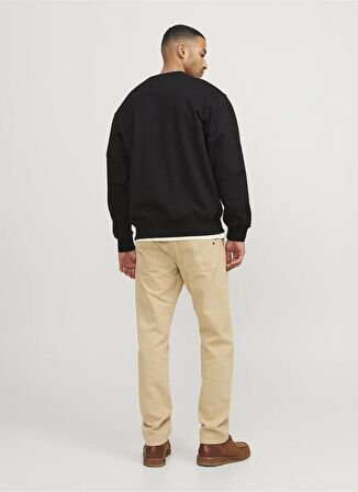 Jack & Jones Bisiklet Yaka Siyah Erkek Sweatshırt 12253391_RDDWILLIE SWEAT CREW NECK