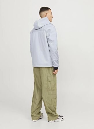 Jack & Jones Gri Erkek Mont JCOPRIME EMBROIDERY SOFTSHELL