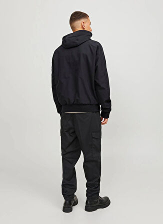 Jack & Jones Siyah Erkek Mont JCOTRACK BOMBER JACKET NOOS