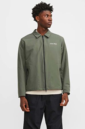 Jack & Jones Erkek Jcotrack Fermuarlı Rüzgar Geçirmez Ceket 12252916 Yeşil