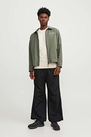 Jack & Jones Erkek Jcotrack Fermuarlı Rüzgar Geçirmez Ceket 12252916 Yeşil