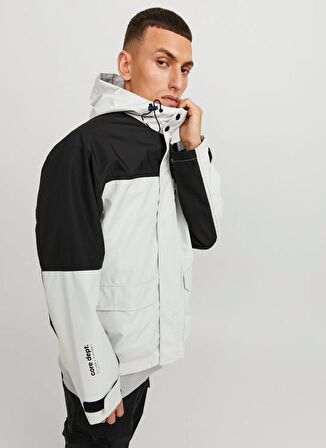 Jack & Jones Beyaz Erkek Mont JCOHIKE LIGHT JACKET