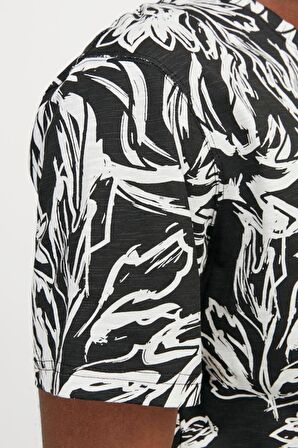 JORLAFAYETTE AOP TEE SS CREW NECK LN 