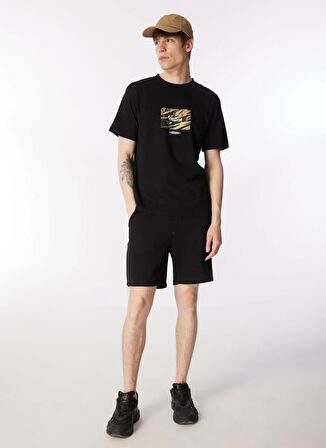 Jack & Jones Bisiklet Yaka Siyah Erkek T-Shirt JORLAFAYETTE PHOTO TEE SS CREW NECK