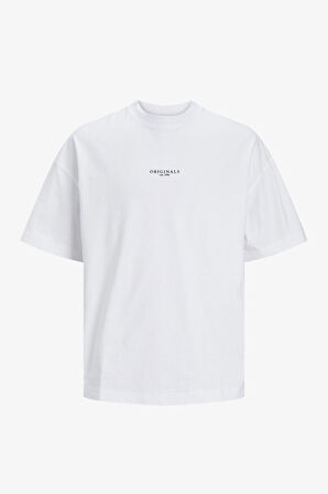 Jack & Jones Jorsantorini Erkek Beyaz T-Shirt 12251774-BrightWhite