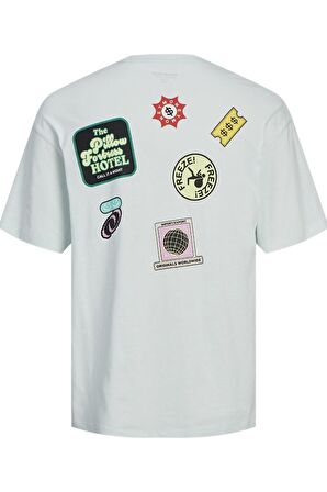 JACK&JONES JORDECAL TEE SS CREW NECK TG LN12254175 A.GRİ
