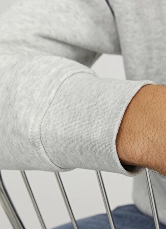 Jack & Jones Bisiklet Yaka Beyaz Melanj Erkek Sweatshırt JORVESTERBRO SWEAT CREW NECK NOOS