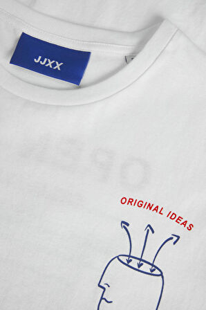 JJXX Jxenya Kadın Beyaz T-Shirt 12252259-BrightWhiteOm