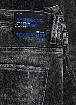 Jack & Jones Düşük Bel Slim Fit Gri Erkek Denim Pantolon JJIGLENN JJBLAIR GE 402