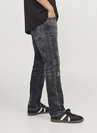 Jack & Jones Düşük Bel Slim Fit Gri Erkek Denim Pantolon JJIGLENN JJBLAIR GE 402