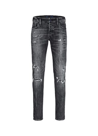Jack & Jones Düşük Bel Slim Fit Gri Erkek Denim Pantolon JJIGLENN JJBLAIR GE 402