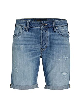 Jack & Jones Slim Fit Mavi Erkek Denim Şort JJIRICK JJBLAIR SHORTS GE 702 SN