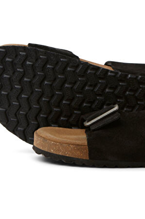 Jack & Jones Erkek Günlük Ayarlanabilir Siyah Birken Terlik - 12231428