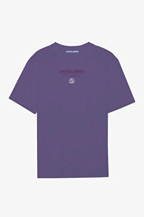 Jack & Jones Jcotypo Erkek Mor T-Shirt 12256163-DeepLavender