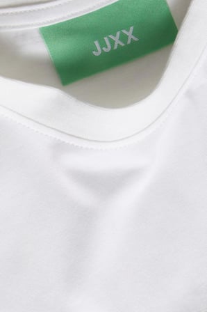 JJXX Jxkora Loose Kadın Beyaz T-Shirt 12254345-Brightwhite