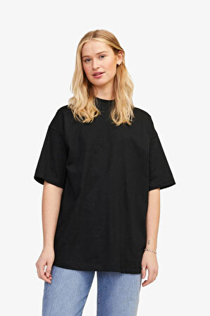 JJXX Jxvalerıa Oversize Kadın Siyah T-Shirt 12252007-Black